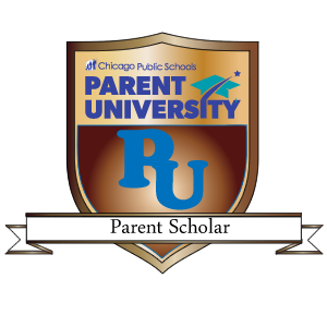 Parent Scholar Badge. 